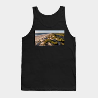 Aerial view of beach at sunset Tank Top